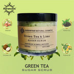 Aaranyam Green Tea & Lime Sugar Scrub For Face & Body | Grocsy