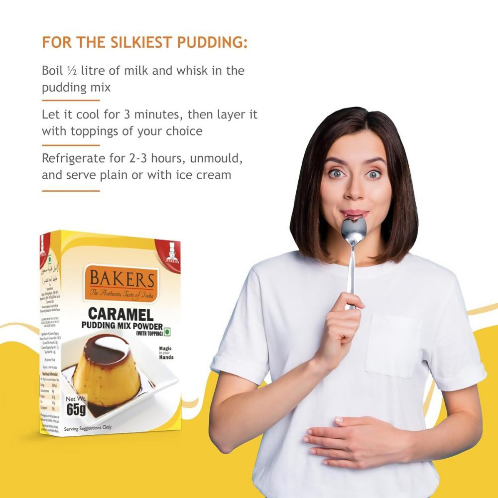 BAKERS Instant Pudding Mix - Caramel Flavor | Grocsy