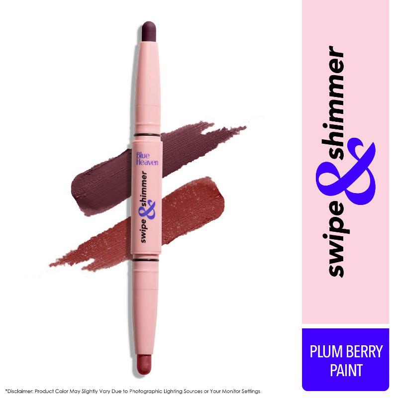 Blue Heaven Swipe & Shimmer Extreme Hold Eyeshadow Stick - Plum Berry Paint | Grocsy