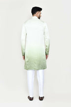 Joban Fashion Green Colored Satin Silk Fabric Kurta With Straight Fit Pant | Grocsy