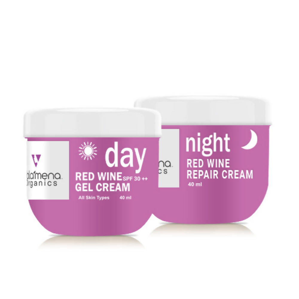 Volamena Red Wine Day & Night Cream Combo Pack | Grocsy