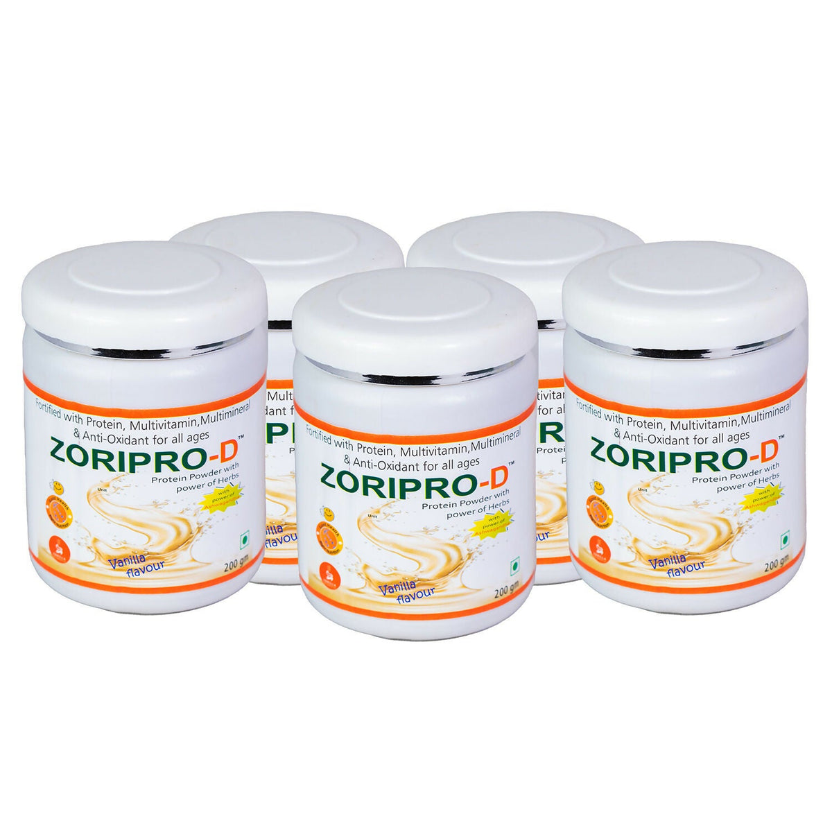 Zorilla Life Science Zoripro-D Protein Powder - Vanilla I Fortified with Protein I Multivitamin I Multimineral I Protein Powder with power of Herbs I Milk Protein with Power of Ashwagandha | Grocsy