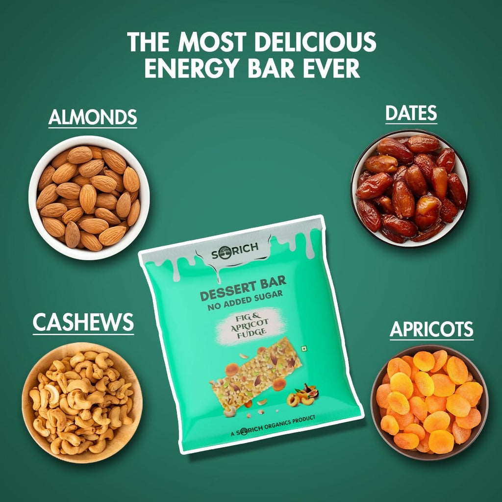 Sorich Organics Dessert Protein Mini Bars Fig & Apricot | Grocsy