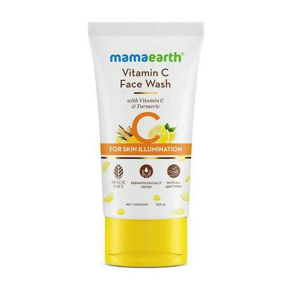 Mamaearth Vitamin C Face Wash with Vitamin C and Turmeric | Grocsy