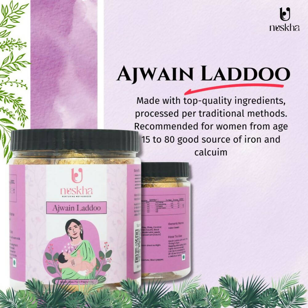 Nuskha Ajwain Laddoo (Post-Pregnancy) | Grocsy
