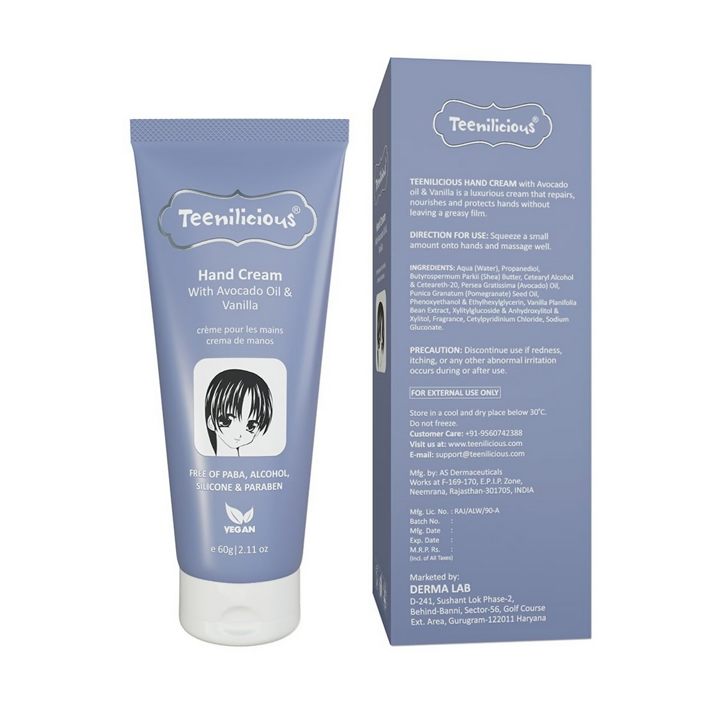 Teenilicious Hand Cream With Avocado Oil & Vanilla | Grocsy