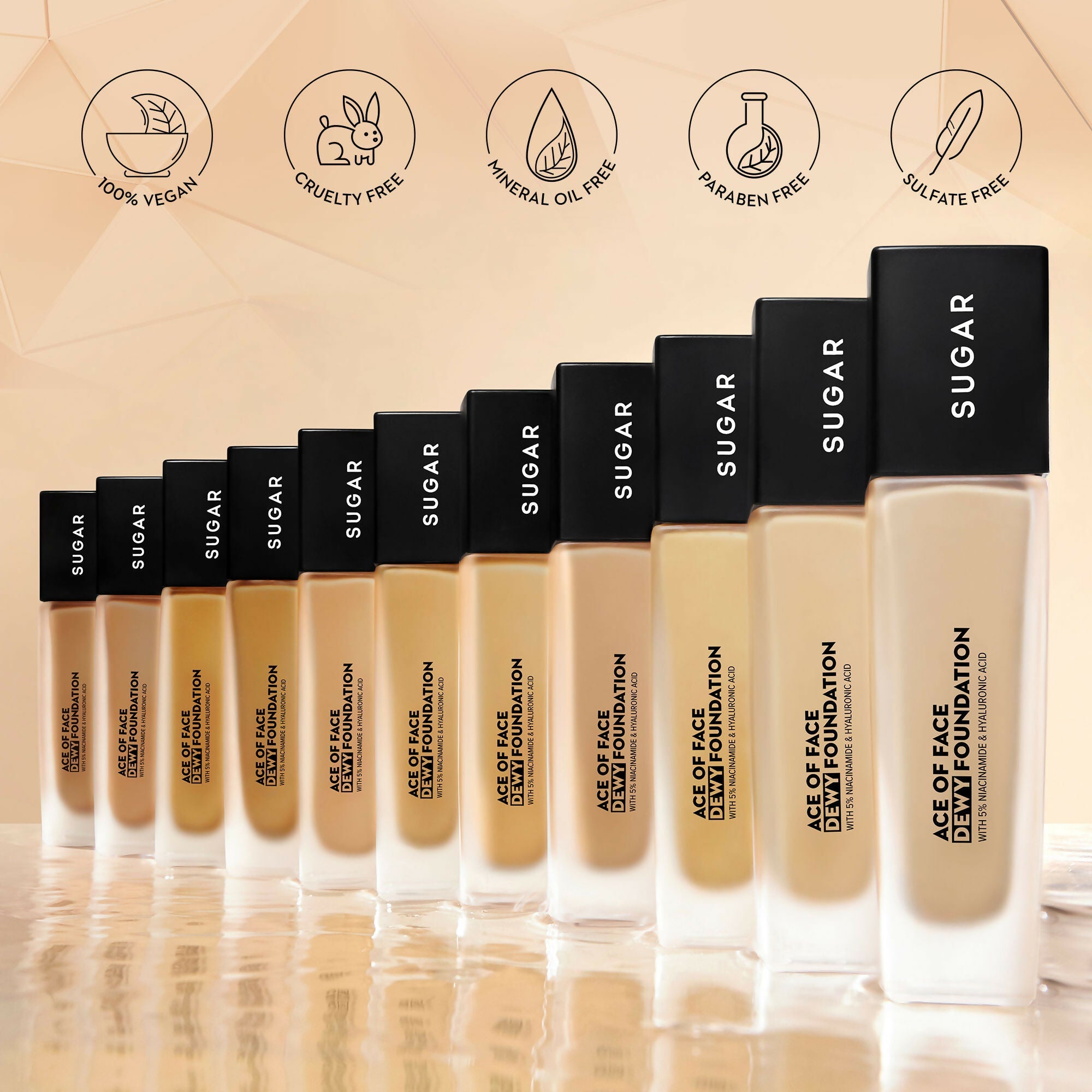 Sugar Ace Of Face Dewy Foundation - 10 Latte | Grocsy