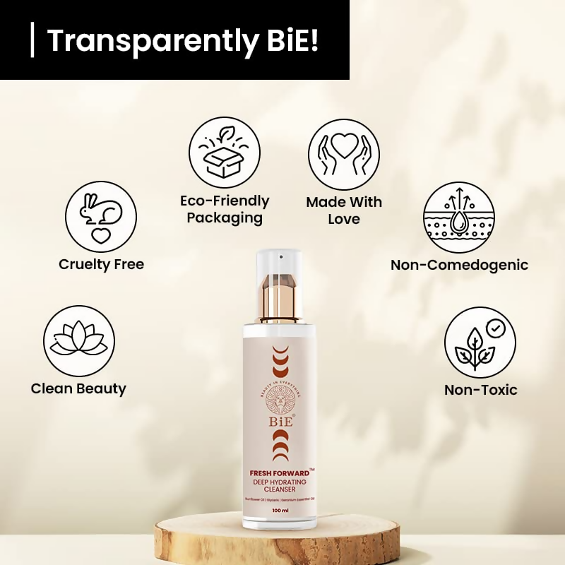 BiE Fresh Forward Deep Hydrating Cleanser With Glycerin & Sunflower Oil | Grocsy