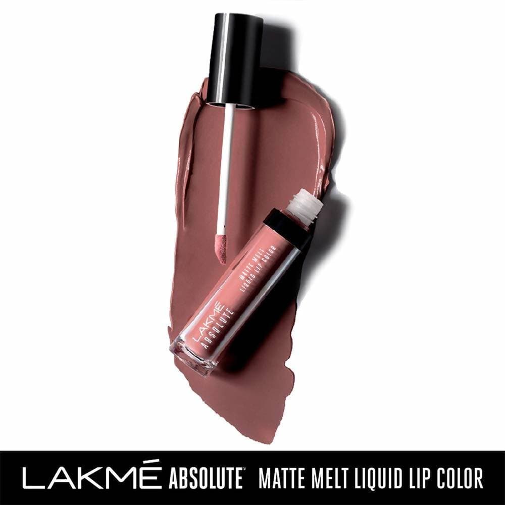 Lakme Absolute Matte Melt Liquid Lip Color-Nude Hit | Grocsy