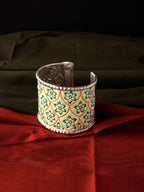 Mominos Fashion Johar Kamal Beautiful Hand-painted Brass kada/Bracelet | Grocsy