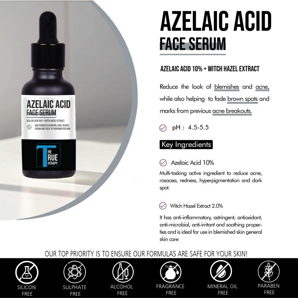 The True Therapy 10% Azelaic Acid Face Serum | Grocsy