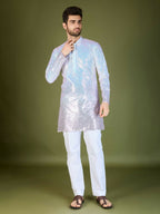Vastranavya Ombre Pink Premium Real Georgette Thread Sequence & Embroidery work Kurta | Grocsy