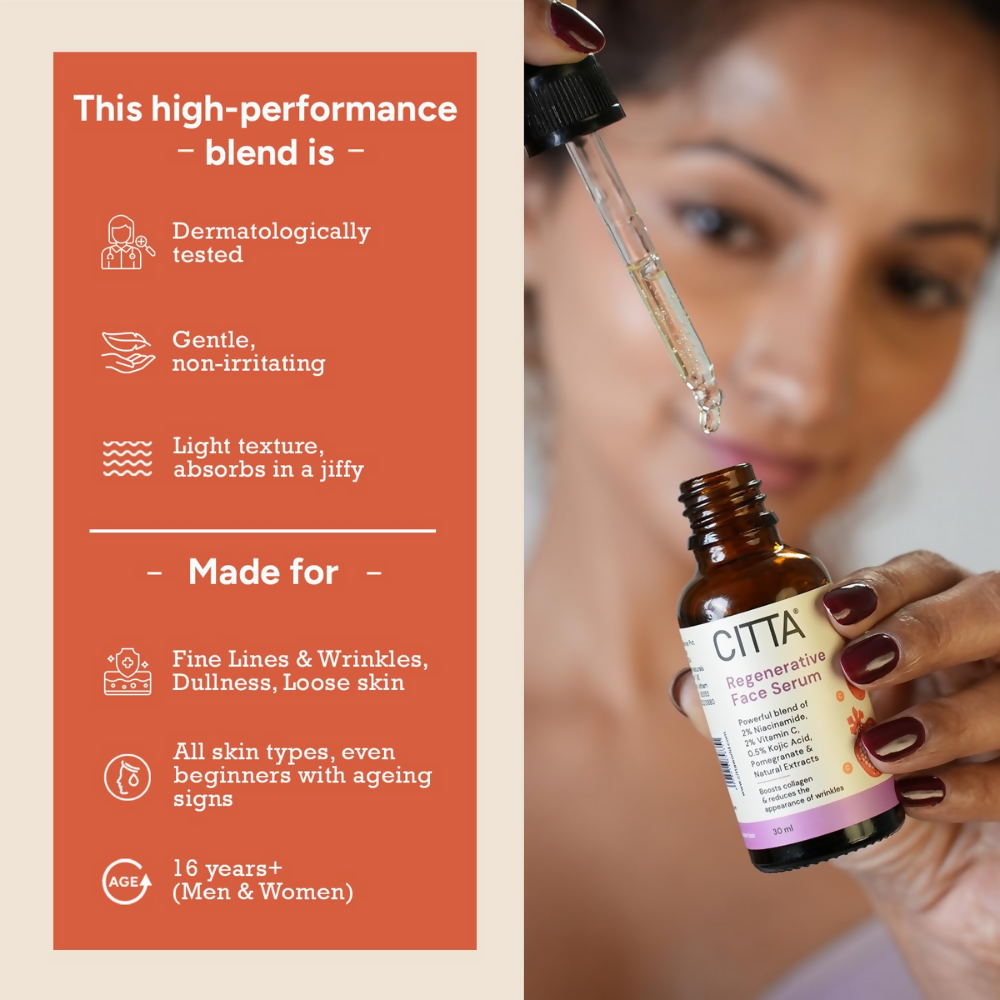 Citta Anti-Aging Face Serum – Regenerative Serum | Grocsy