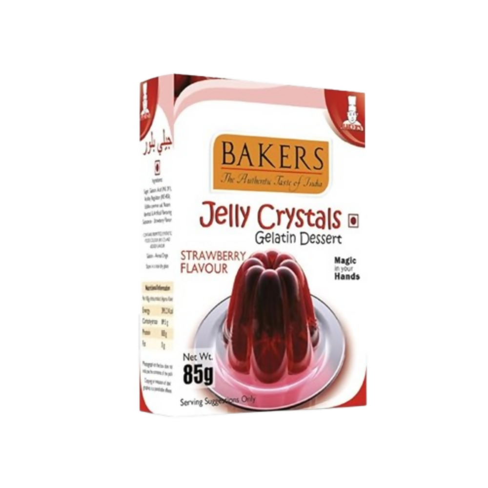BAKERS Jelly Crystals (Gelatin Dessert) - Strawberry | Grocsy
