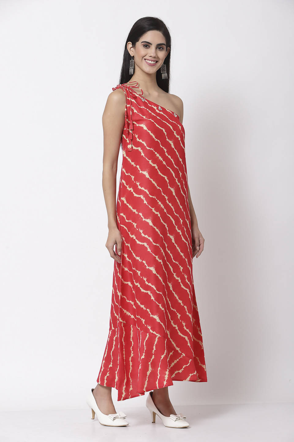 Myshka Women's Silk Blend Printed Sleeveless Dress | Grocsy