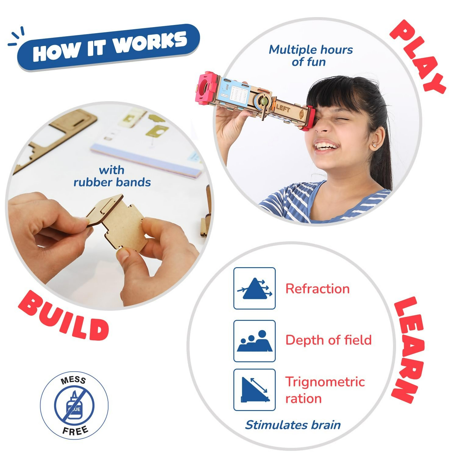 Smartivity Telescope Toy For Kids Age 8, 9, 10, 11, 12, 13, 14 Years Old Measure Height & Grocsynce | Grocsy