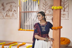 Multi Color Viscose Rayon Navratri Lehenga Choli with Dupatta - Raas | Grocsy