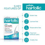 Wellman Hairfollic UK's No.1 Hair Supplement Tablets For Men ( Tricologic Formula 30 Vitamins & Minerals) | Grocsy