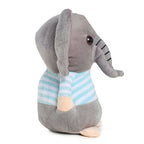 Webby Soft Animal Plush Elephant Toy 20cm-Blue | Grocsy