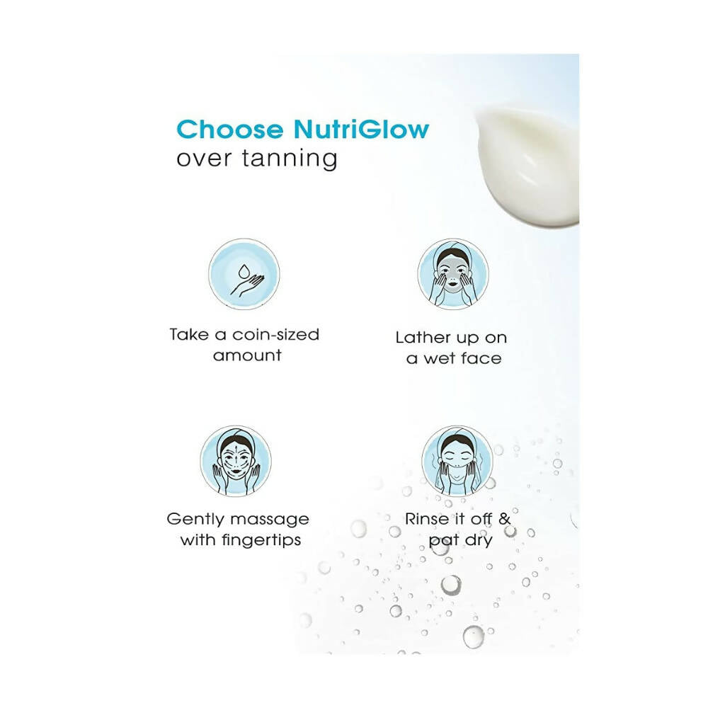 NutriGlow Advance Organics De Tan Cream Cleanser | Grocsy
