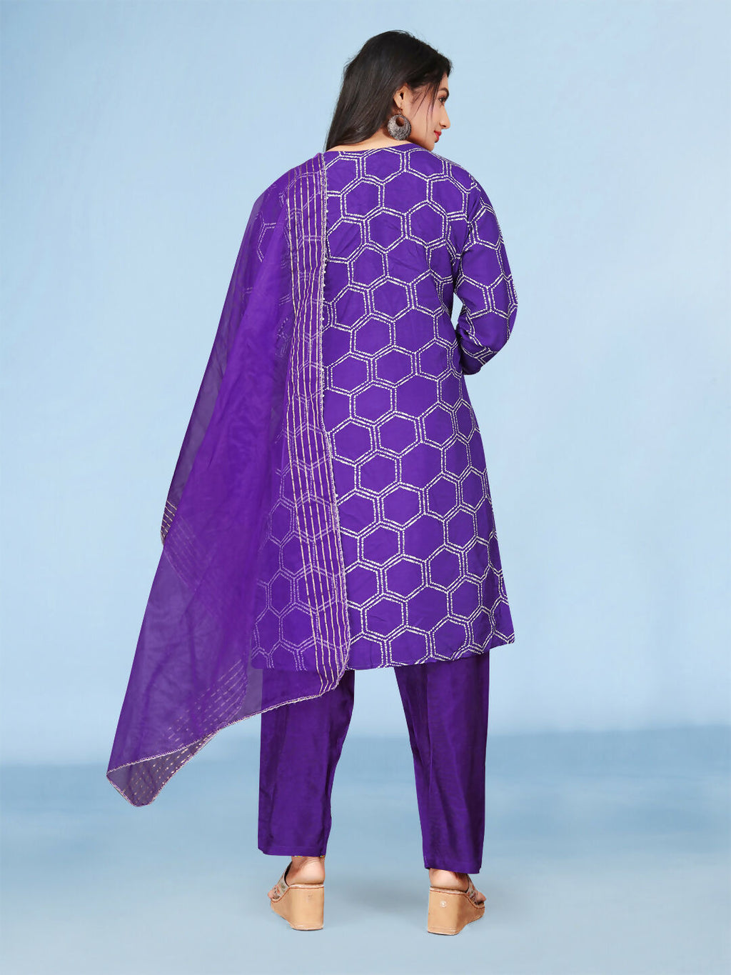 Joban Fashion Green Cotton Premium Pure Viscose Print Dola With Handwork Kurta set | Grocsy