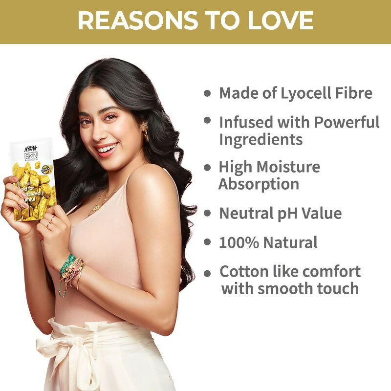 Nykaa Skin Secrets Exotic Indulgence Gold Sheet Mask For Revitalized & Youthful Skin | Grocsy