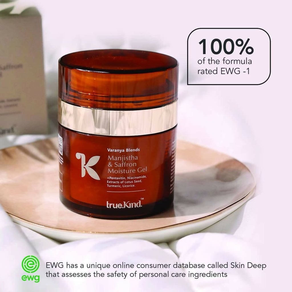 True Kind Varanya Blends Manjistha & Saffron Gel Face Moisturiser | Grocsy