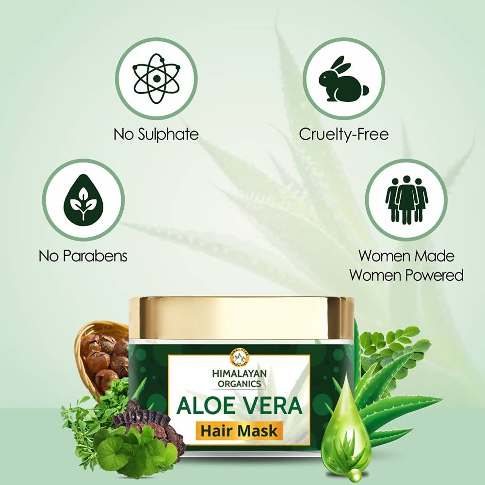 Himalayan Organics Aloe Vera Hair Mask | Grocsy