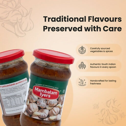 Mambalam Iyers Garlic Pickle | Grocsy