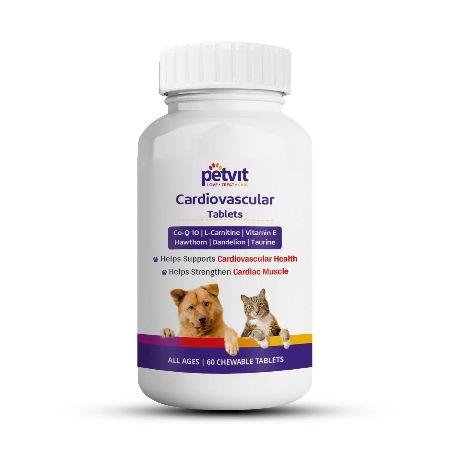 Petvit Cardiovascular Dog Supplement Tablets | Grocsy