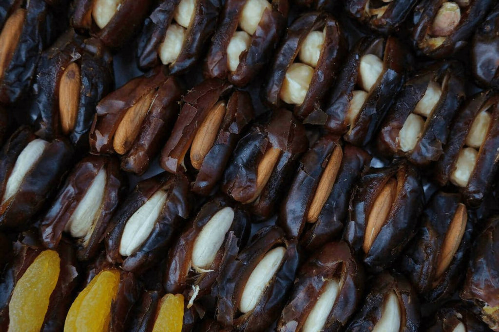 Ajfan Filled Dates Assorted Stuffed Dates Natural Khajoor | Grocsy