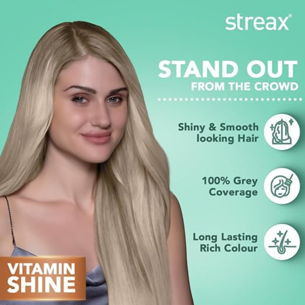 Streax Professional Permanent Hair Colour - 9.1 Rich Platinum | Grocsy