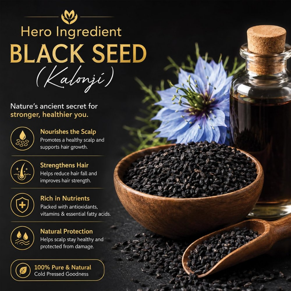Moolveda Premium Cold Pressed Kalonji Oil - Black | Grocsy