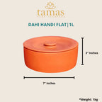 Tamas Handmade & Eco-Friendly Earthen (Clay/ Terracotta) Dahi Handi | Grocsy