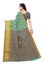 Vamika Green Jari Work Cotton Silk Saree (RIDHIMA GREEN) | Grocsy