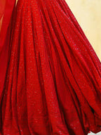 Tulsi Art Wonderful Red Sequins Georgette Sangeet Wear Lehenga Choli | Grocsy
