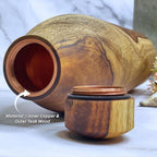 Wood estate Wooden Copper Water Bottle | Grocsy