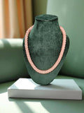 Inhanns Noor-E-Jalwa – Handmade Crystal Bead Necklace -Adjustable - Peach | Grocsy
