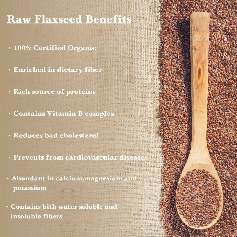 Nutriorg Organic Raw Flaxseeds | Grocsy