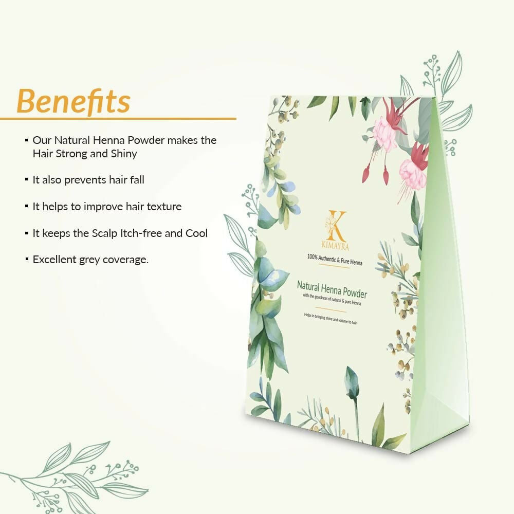 Kimayra World Organic Natural Henna Powder for Hair Care | Grocsy