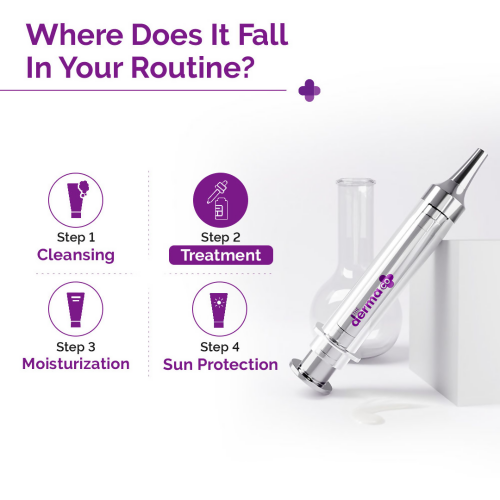 The Derma Co 50000 PPM Vitamin C Microneedle Face Serum Shot for Bright & Glowing Skin | Grocsy