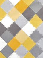 Vamika Printed Cotton Yellow & Multicolor Bedsheet With Pillow Covers (LEOC_CHECK_Y) | Grocsy