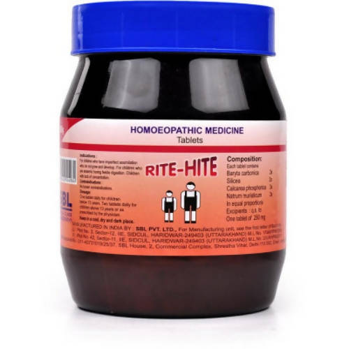 SBL Homeopathy Rite-Hite Tablets | Grocsy