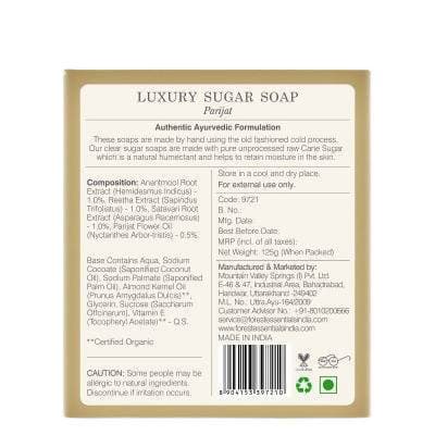 Forest Essentials Luxury Sugar Soap Parijat | Grocsy