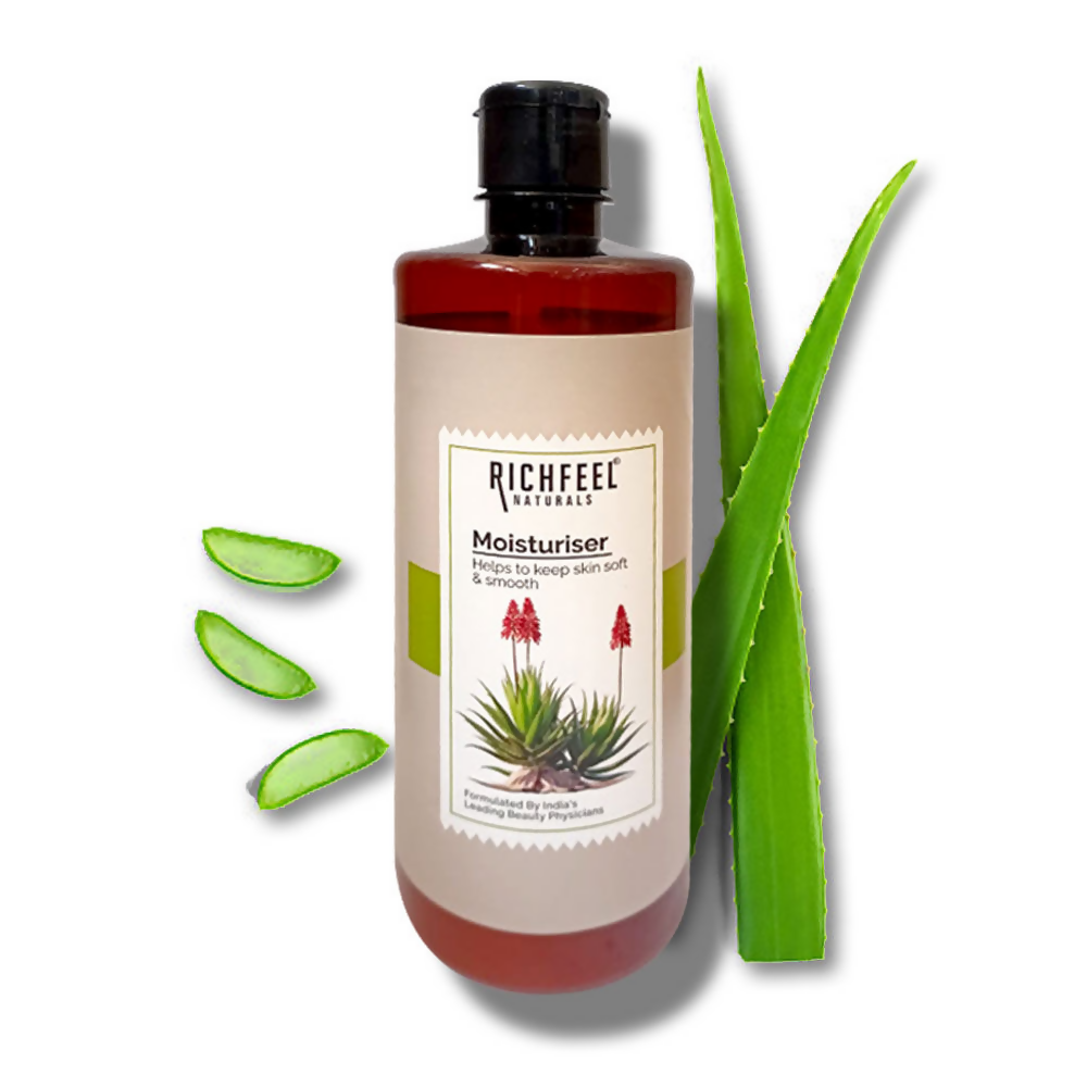 Richfeel Aloe Moisturizer-Lightweight & Hydrating | Grocsy