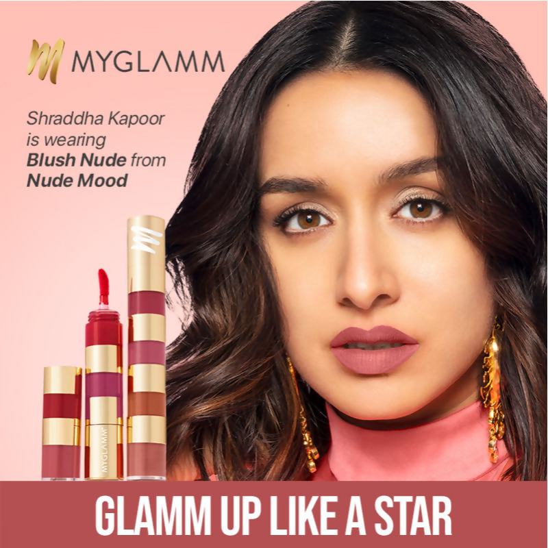 MyGlamm Super 4 Liquid Lipstick Stack - True Bolds | Grocsy