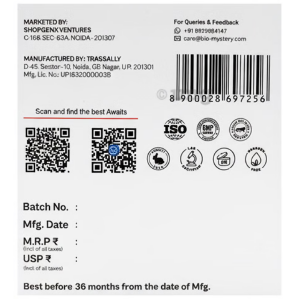 bio Mystery Collagen + Retinol + Hyaluronic Cream with Vitamin C & Glutathione | Grocsy