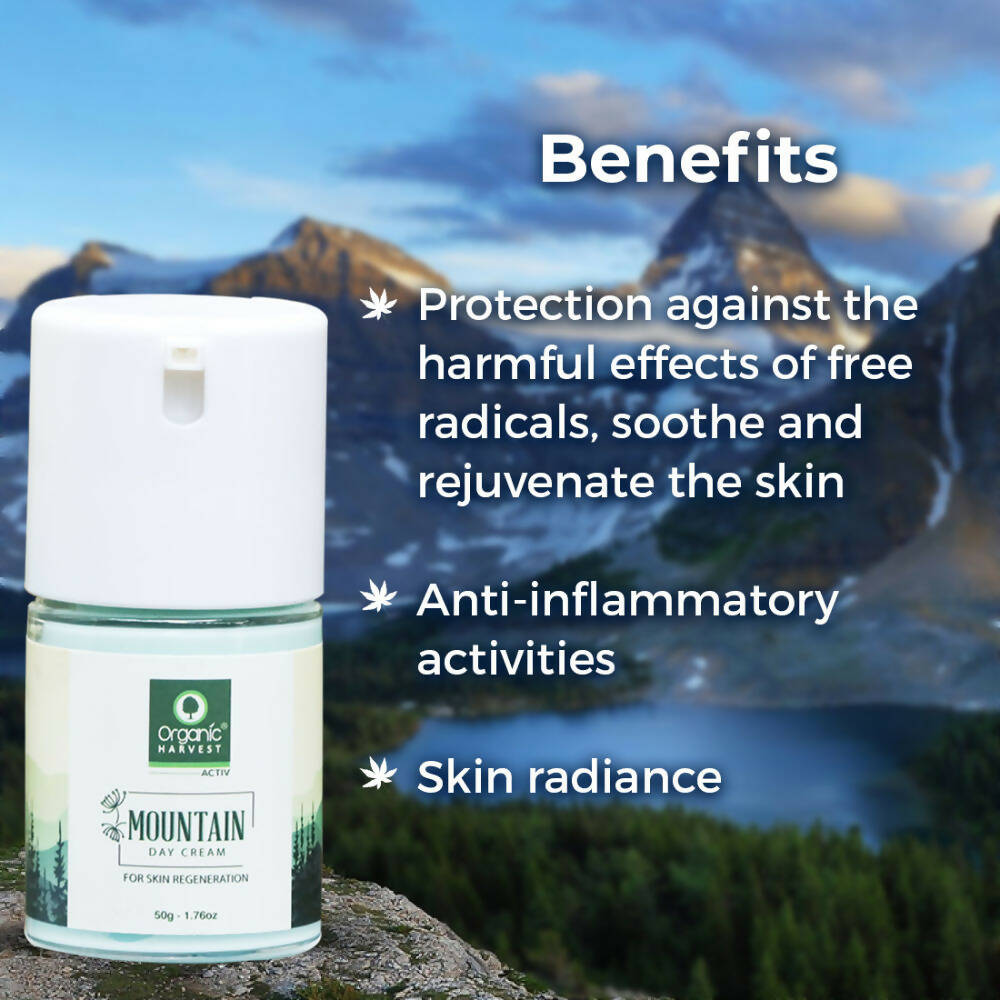Organic Harvest Mountain Day Cream For Skin Regeneration | Grocsy
