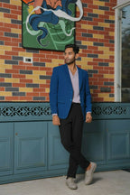 Teal Blue Smart-Casual Co-Ord Set by Hilo Design | Grocsy