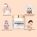 Our Cares D-TAN Face Pack for Instant Tan Removal & Sun Damage Protection | Grocsy